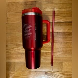 NEW STARBUCKS Limited Edition STANLEY Metallic Red Tumbler